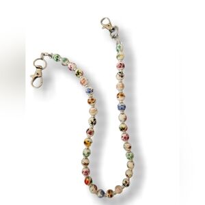 Bohemian Trinkets Itty Bitty & Pretty Bag Charm Ceramic Miyuki Crystal Beads